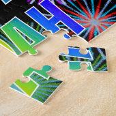 Vorname "NOAH", Spaß "GLÜCKLICHER GEBURTSTAG" Puzzle (Seite)