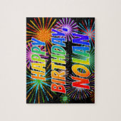 Vorname "NOLAN", Spaß "GLÜCKLICHER GEBURTSTAG" Puzzle (Vertikal)