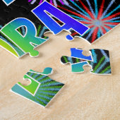 Vorname "NORA", Spaß "GLÜCKLICHER GEBURTSTAG" Puzzle (Seite)