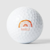 Vorname Orange Rainbow Golfball (Vorderseite)