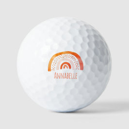 Vorname Orange Rainbow Golfball