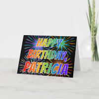 Vorname "PATRICIA" Spaß "GLÜCKLICHER GEBURTSTAG"