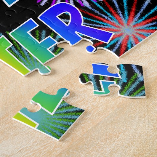 Vorname "PETER", Fun "HAPPY BIRTHDAY" Puzzle (Seite)