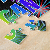 Vorname "REAGAN", Fun "HAPPY BIRTHDAY" Puzzle (Seite)