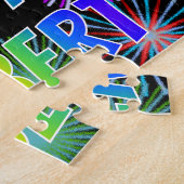 Vorname "ROBERT", Fun "HAPPY BIRTHDAY" Puzzle (Seite)