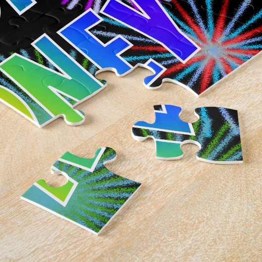 Vorname "RODNEY", Fun "HAPPY BIRTHDAY" Puzzle (Seite)