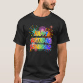 Vorname "SAVANNAH", Fun "HAPPY BIRTHDAY" T-Shirt (Vorderseite)