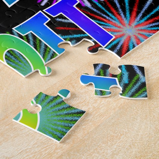 Vorname "SCOTT", Fun "HAPPY BIRTHDAY" Puzzle (Seite)