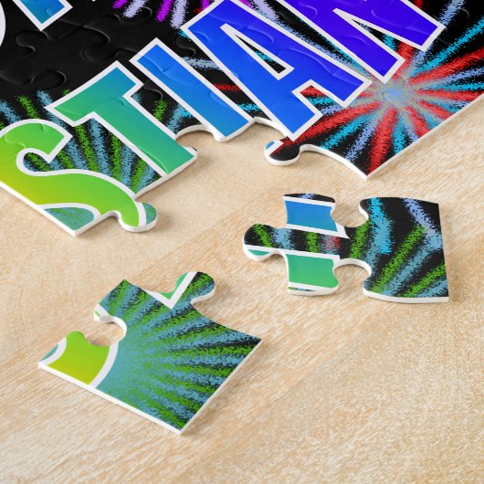 Vorname "SEBASTIAN", Fun "HAPPY BIRTHDAY" Puzzle (Seite)