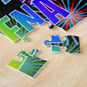 Vorname "SELENA", Spaß "GLÜCKLICHER GEBURTSTAG" Puzzle (Seite)