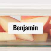 Vorname - serieller Standardserientyp schwarz Etiketten (Befestigt)