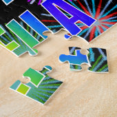 Vorname "SHEILA", Spaß "GLÜCKLICHER GEBURTSTAG" Puzzle (Seite)