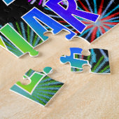 Vorname "SKYLAR", Spaß "GLÜCKLICHER GEBURTSTAG" Puzzle (Seite)