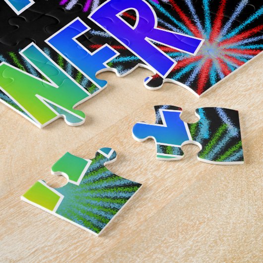 Vorname "TANNER", Fun "HAPPY BIRTHDAY" Puzzle (Seite)