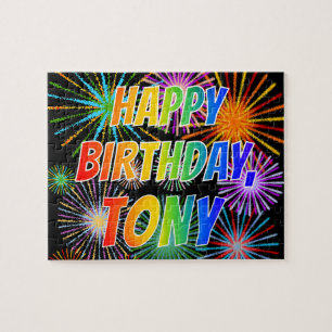 Vorname "TONY", Spaß "HAPPY BIRTHDAY" Puzzle