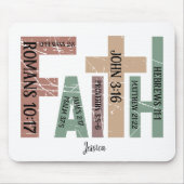 Vorname | Typografie der Niedlichen bunten Bibelve Mousepad (Vorne)