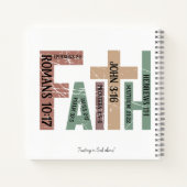 Vorname | Typografie der Niedlichen bunten Bibelve Notizblock (Rückseite)