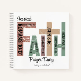 Vorname | Typografie der Niedlichen bunten Bibelve Notizblock