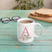 Vorname und Monogramm der Farbpalette Kaffeetasse