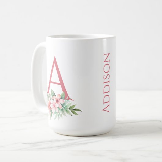 Vorname und Monogramm der Farbpalette Kaffeetasse (Vorderseite Links)