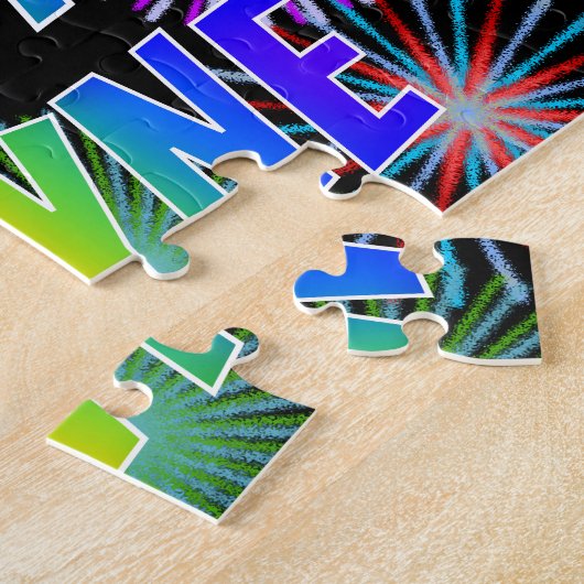 Vorname "WAYNE", Fun "HAPPY BIRTHDAY" Puzzle (Seite)