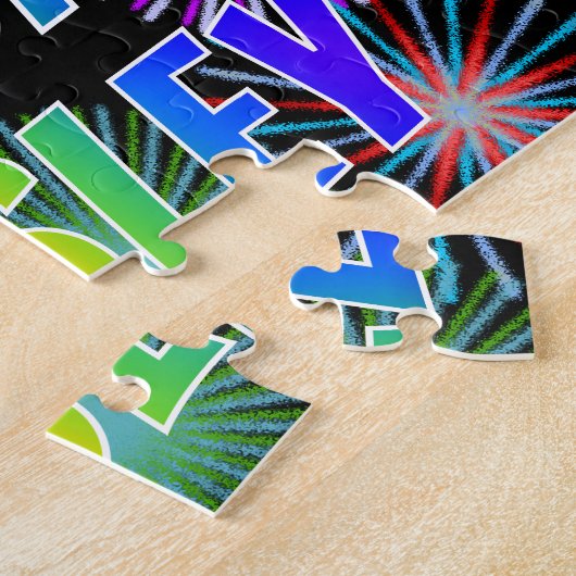 Vorname "WESLEY", Fun "HAPPY BIRTHDAY" Puzzle (Seite)