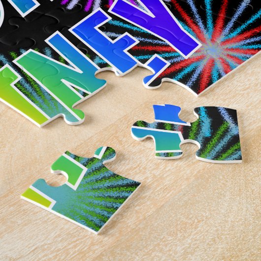 Vorname "WHITNEY", Fun "HAPPY BIRTHDAY" Puzzle (Seite)