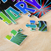 Vorname "ZACHARY", Fun "HAPPY BIRTHDAY" Puzzle (Seite)