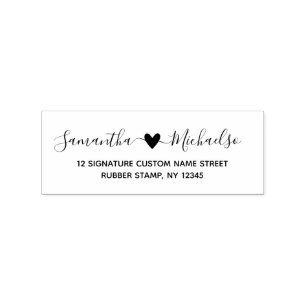 Vornamen mit Herzverheiratung Gummistempel
