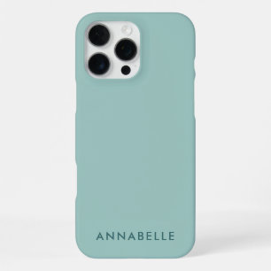 Vornamen-Monogramm Minimalistisch Einzelne Farbe T iPhone 16 Pro Max Hülle
