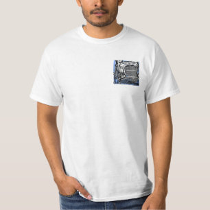 Vorne 32Ford, hinten Flathead weißes T-Shirt