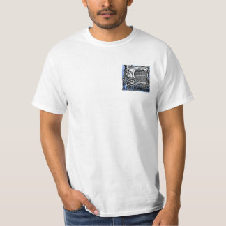 Vorne 32Ford, hinten Flathead weißes T-Shirt
