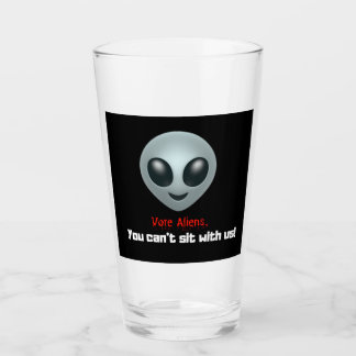 Vorne Aliens, DU KANNST NICHT MIT UNS SITZEN! Fußb Glas