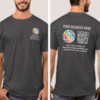 Vorne Hinten Bedruckt QR-Code & Logo Geschäft