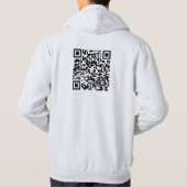 Vorne Logo Hinzufügen Hinten QR-Code Hoodie (Rückseite)
