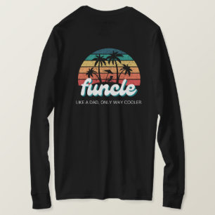 vorne und hinten FUNCLE lustige Onkel Retro Vintag T-Shirt