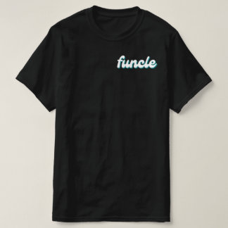Vorne und Hinten FUNCLE lustiger Onkel Retro Vinta T-Shirt
