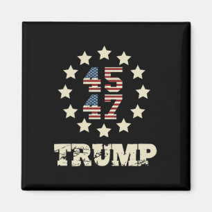 (vorne und hinten) Sie haben Trump 2024 US-Amerika Magnet