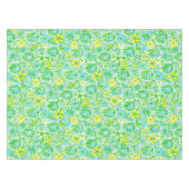 Vornehm gelber und grüner Löwe mit Blumen Küste Tischdecke (Vorderseite (Horizontal))