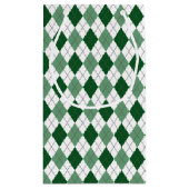 Vornehme Argyle Kleine Geschenktüte (Rückseite)