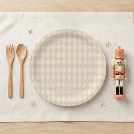 Vornehme Argyll-Weihnachtsfeier Pappteller