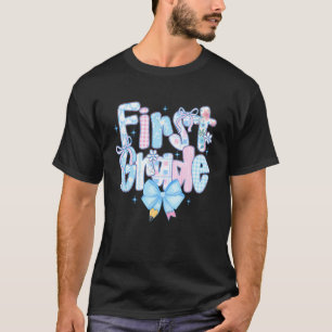 Vornehme Erstklässlerin Coquette Schleife Zurück z T-Shirt