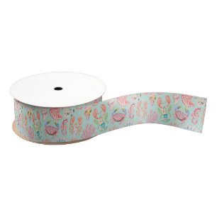 Vornehme Florale Ozean-Meereswelt Ripsband