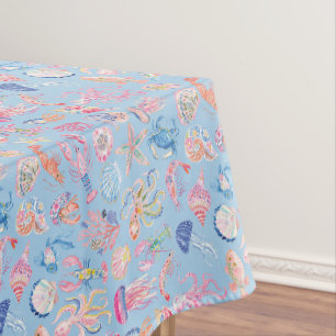 Vornehme Florale Ozean Meereswelt Tischdecke