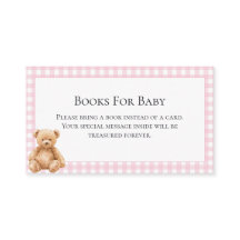 Vornehme klassische Teddybär-Baby-Shower-Umschlag