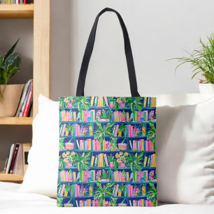=Vornehme Navy Bücherregal-Tasche / Bücher & Grünp Tasche