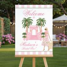 Vornehme Palm Beach Cabana Braut-Teeparty oder -Sh