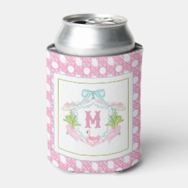Vornehme Palm Beach-Monogramm-Krone Dosenkühler