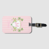 Vornehme Palm Beach Monogramm-Krone Gepäckanhänger (Vorderseite (Horizontal))
