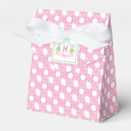 Vornehme Palm Beach-Monogramm-Krone Geschenkschachtel